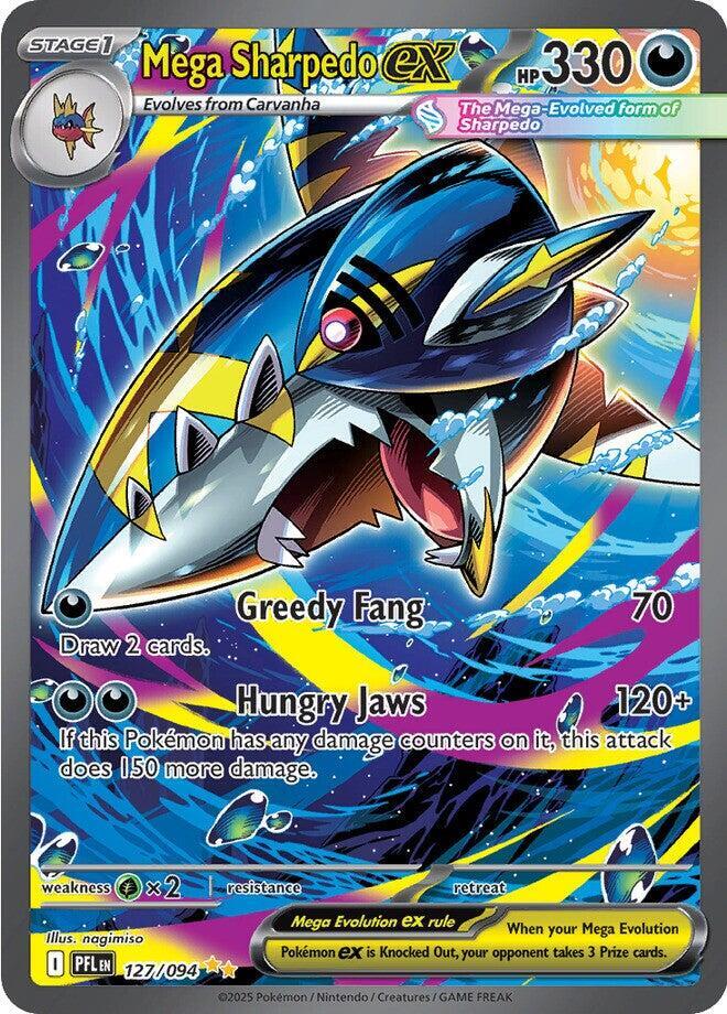 Mega Sharpedo ex - 127/094 — ME02: Phantasmal Flames