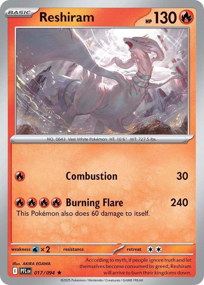 Reshiram — ME02: Phantasmal Flames