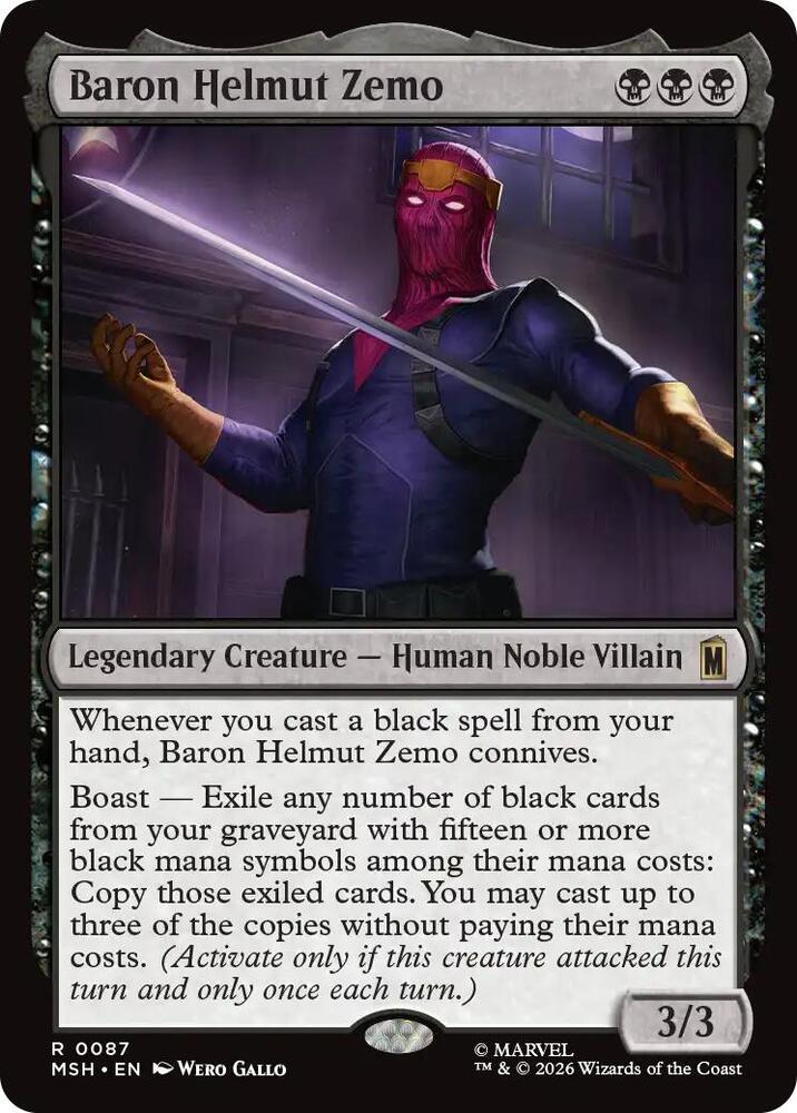 Baron Helmut Zemo — Marvel Super Heroes