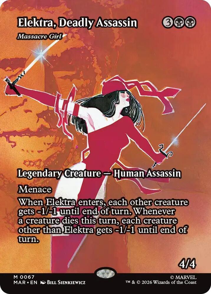Elektra, Deadly Assassin - Massacre Girl (Borderless) — Marvel Universe Eternal-Legal