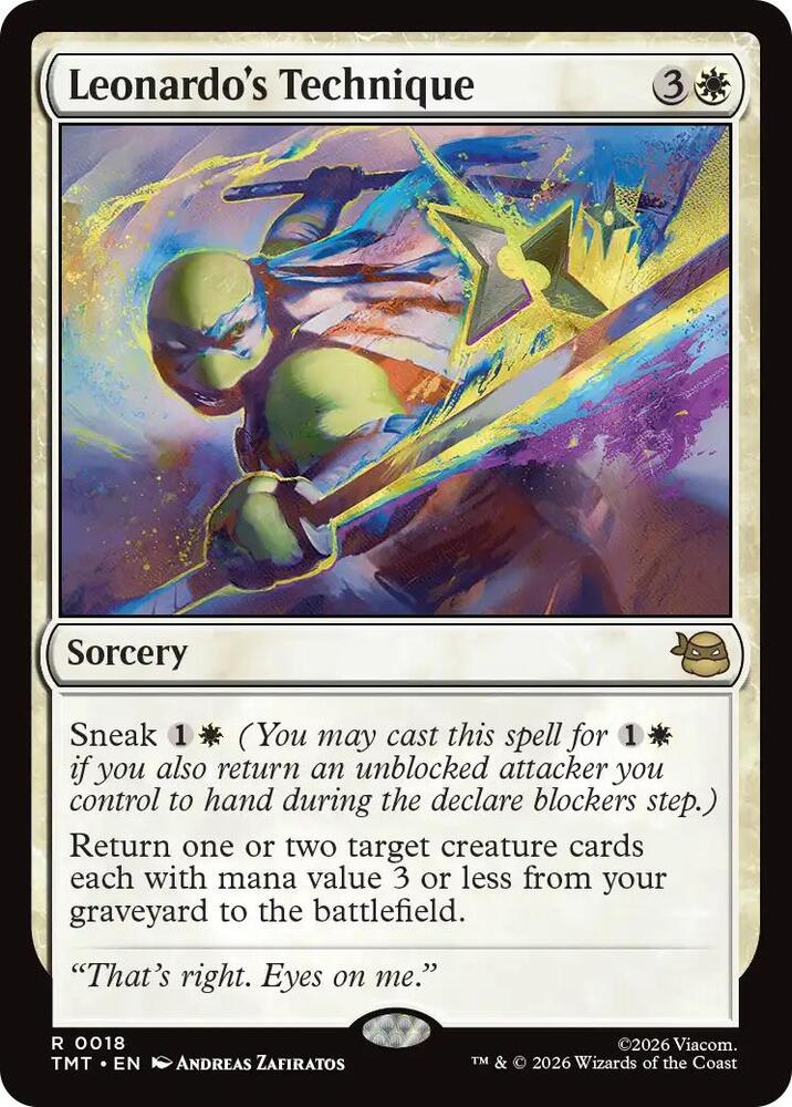 Leonardo's Technique — Teenage Mutant Ninja Turtles