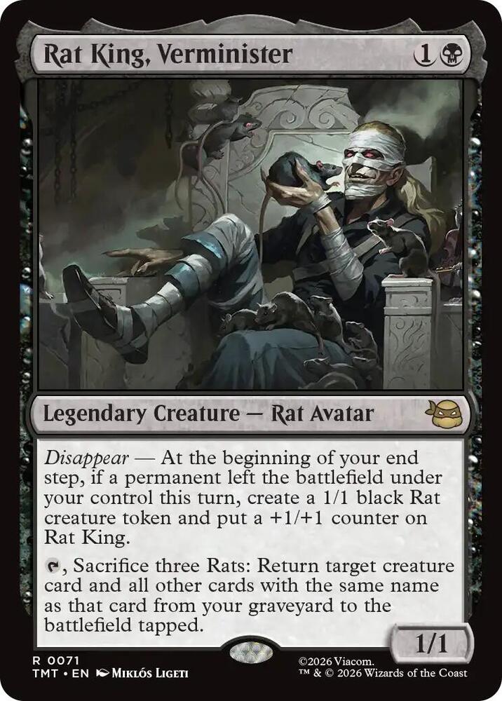 Rat King, Verminister — Teenage Mutant Ninja Turtles