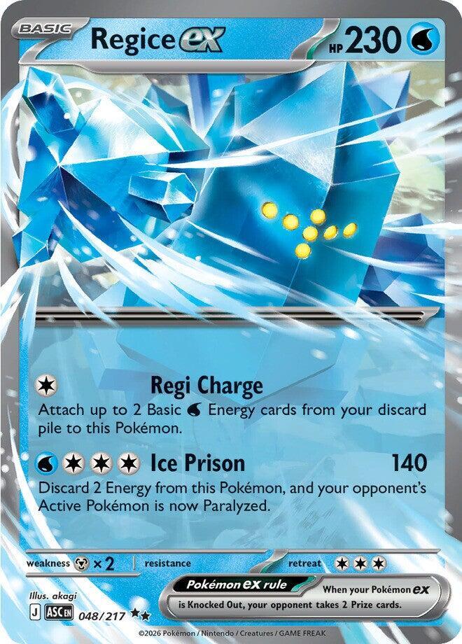 Regice ex — ME: Ascended Heroes