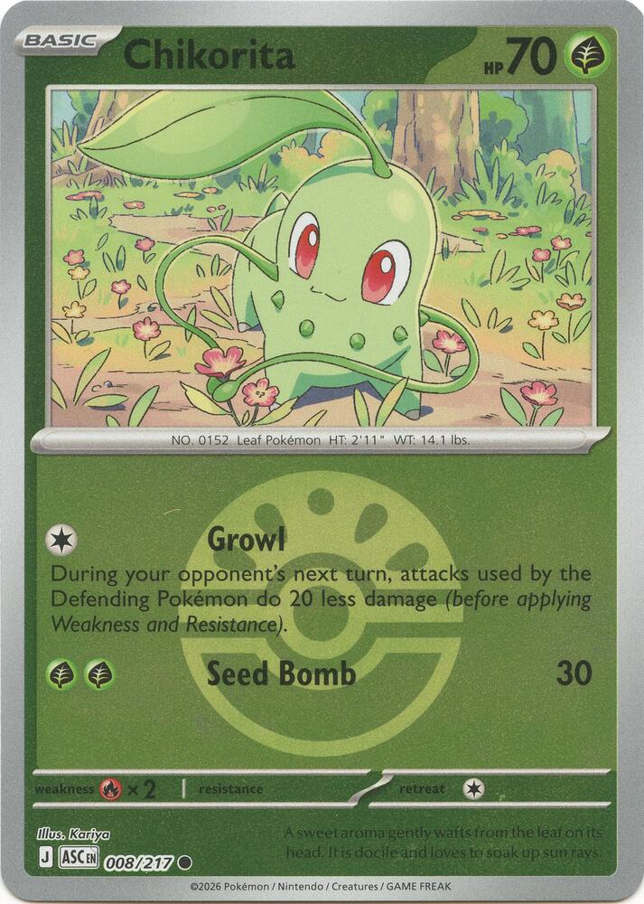 Chikorita (Friend Ball) — ME: Ascended Heroes