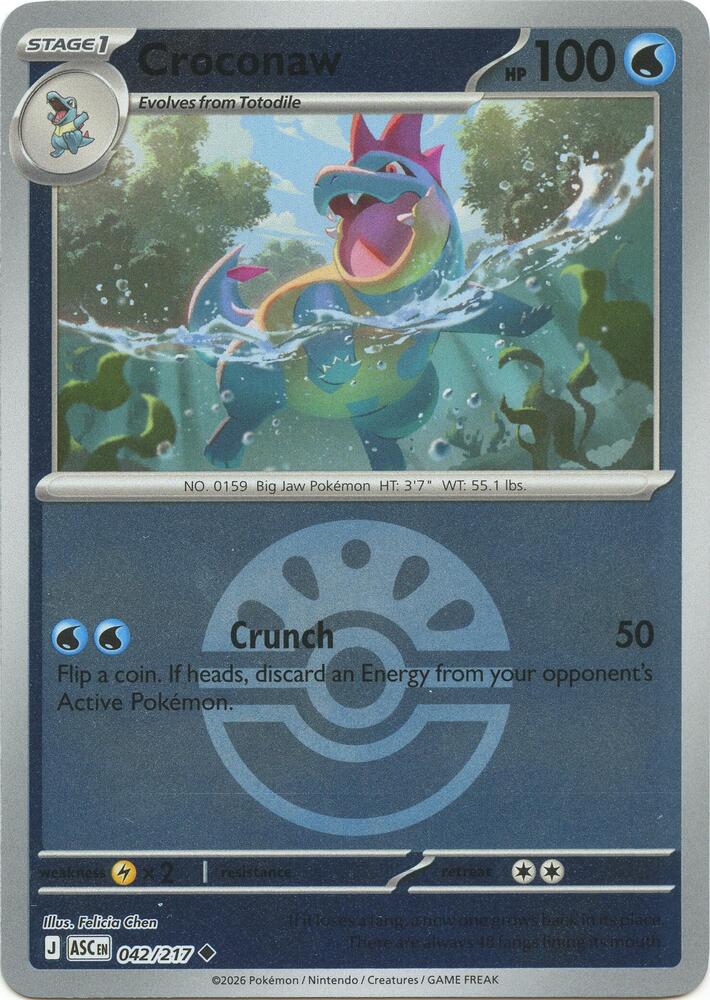Croconaw (Friend Ball) — ME: Ascended Heroes