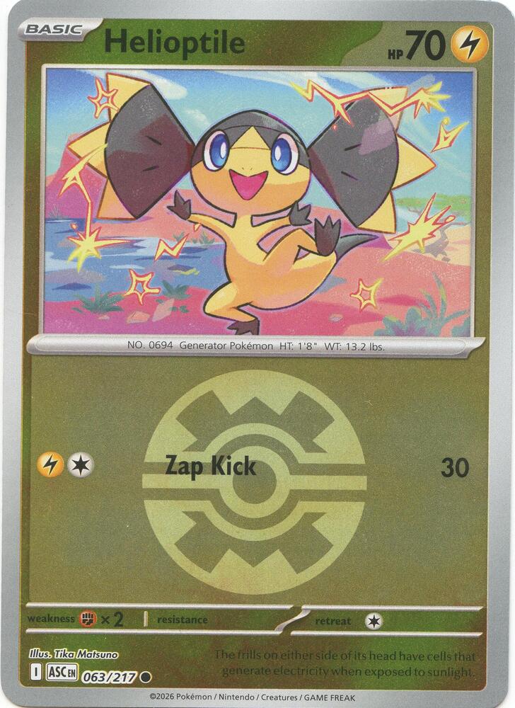 Helioptile (Quick Ball) — ME: Ascended Heroes