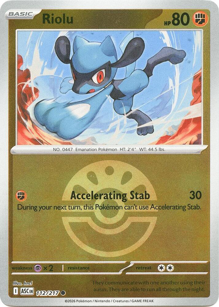 Riolu (Friend Ball) — ME: Ascended Heroes