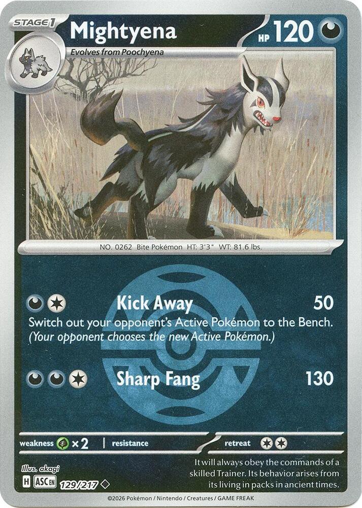 Mightyena - 129/217 (Dusk Ball) — ME: Ascended Heroes