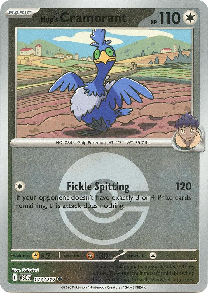 Hop's Cramorant (Poke Ball) — ME: Ascended Heroes