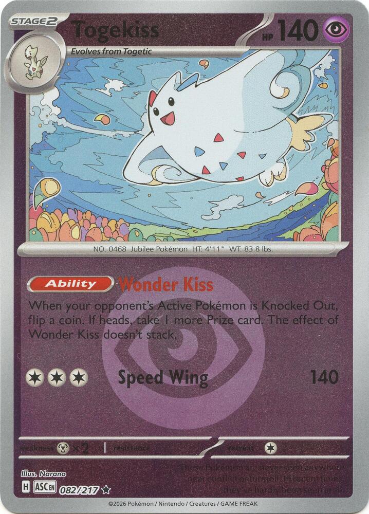 Togekiss - 082/217 (Energy Symbol Pattern) — ME: Ascended Heroes