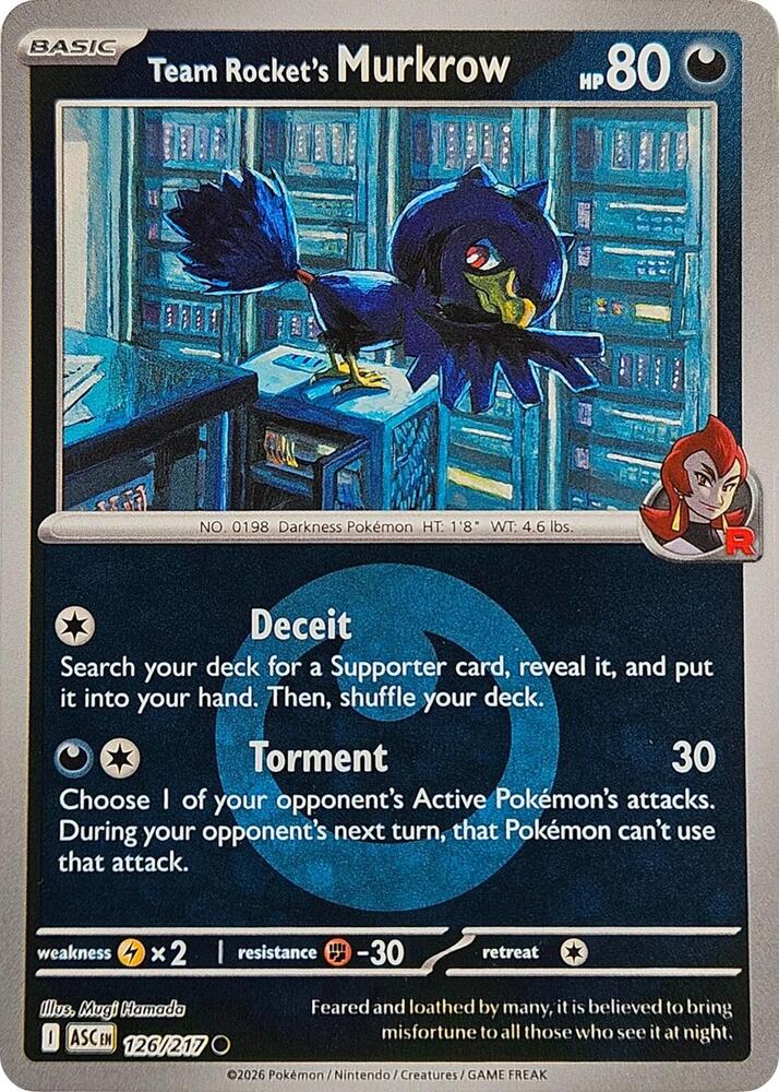 Team Rocket's Murkrow (Energy Symbol Pattern) — ME: Ascended Heroes