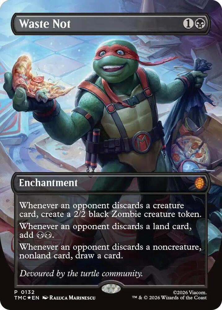 Waste Not (Borderless) — Commander: Teenage Mutant Ninja Turtles