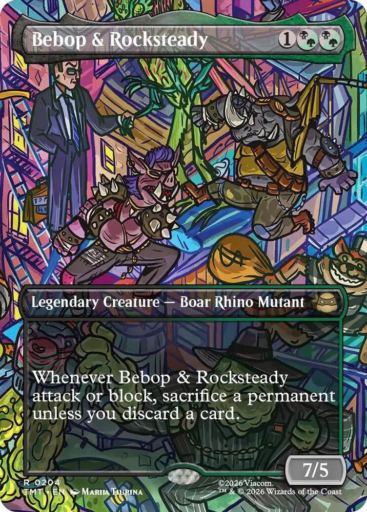 Bebop &amp; Rocksteady (Borderless) — Teenage Mutant Ninja Turtles
