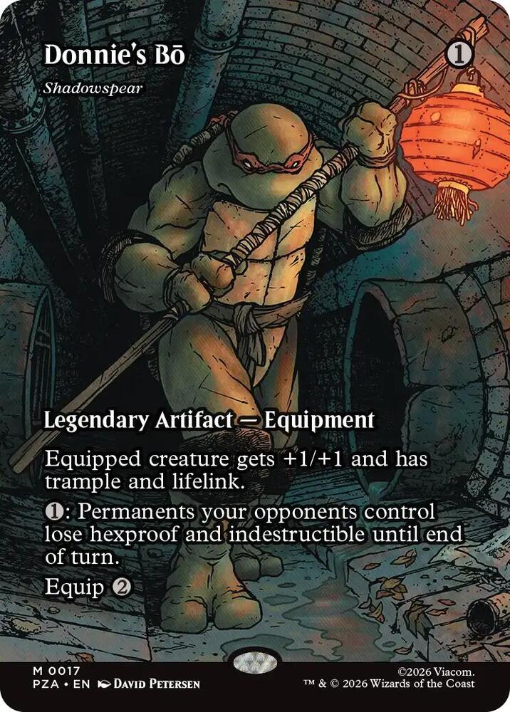 Donnie's Bo - Shadowspear (Borderless) — Teenage Mutant Ninja Turtles Source Material