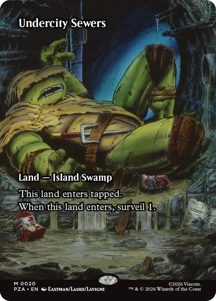 Undercity Sewers (Borderless) — Teenage Mutant Ninja Turtles Source Material
