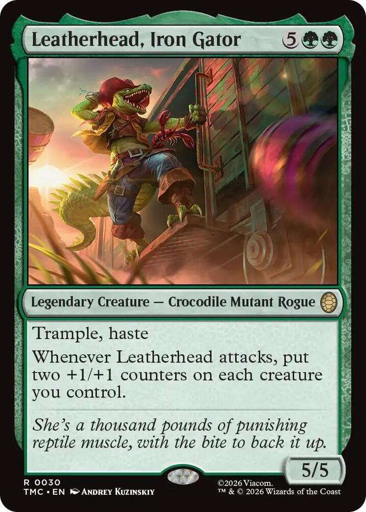 Leatherhead, Iron Gator — Commander: Teenage Mutant Ninja Turtles