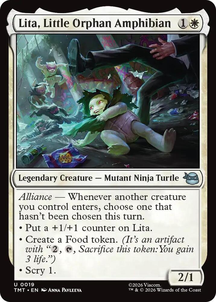 Lita, Little Orphan Amphibian — Teenage Mutant Ninja Turtles
