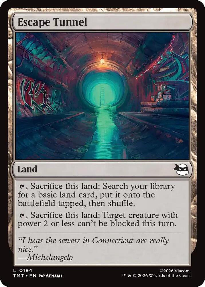 Escape Tunnel — Teenage Mutant Ninja Turtles