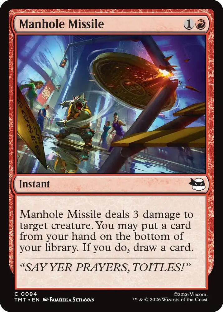 Manhole Missile — Teenage Mutant Ninja Turtles