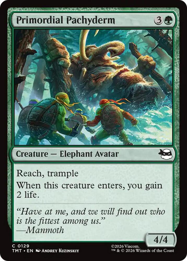 Primordial Pachyderm — Teenage Mutant Ninja Turtles