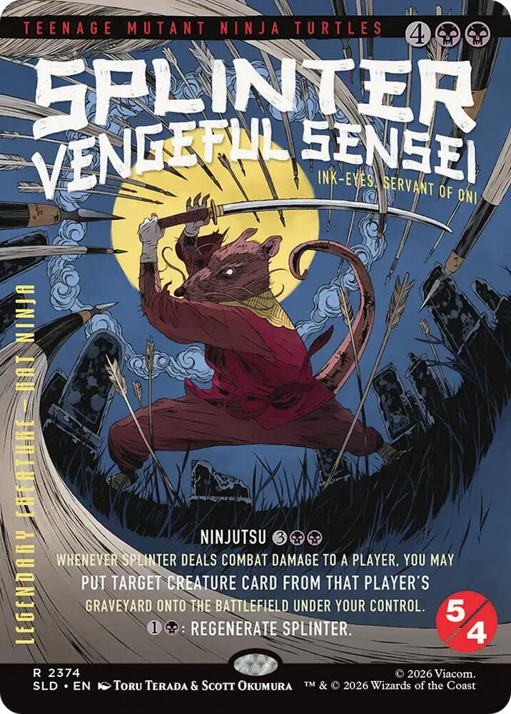 Splinter, Vengeful Sensei - Ink-Eyes, Servant of Oni — Secret Lair Drop Series