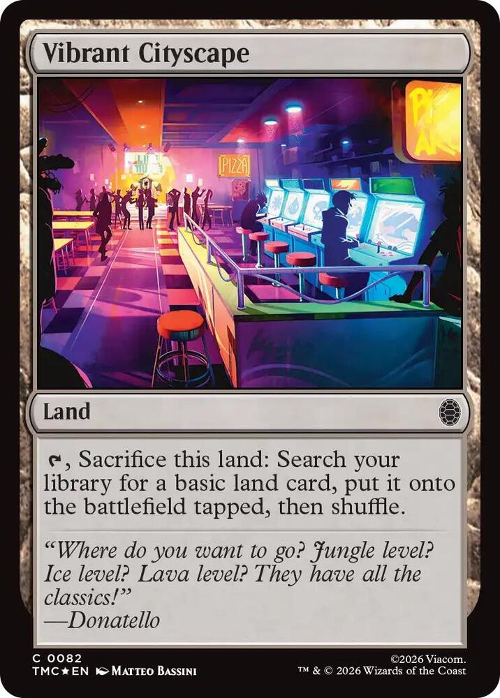 Vibrant Cityscape (Surge Foil) — Commander: Teenage Mutant Ninja Turtles