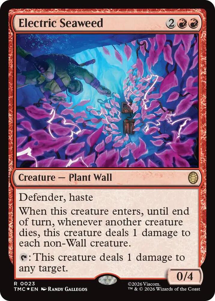 Electric Seaweed (Surge Foil) — Commander: Teenage Mutant Ninja Turtles