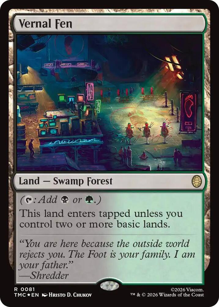 Vernal Fen (Surge Foil) — Commander: Teenage Mutant Ninja Turtles