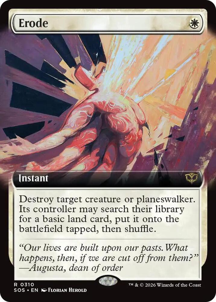 Erode (Extended Art) — Secrets of Strixhaven