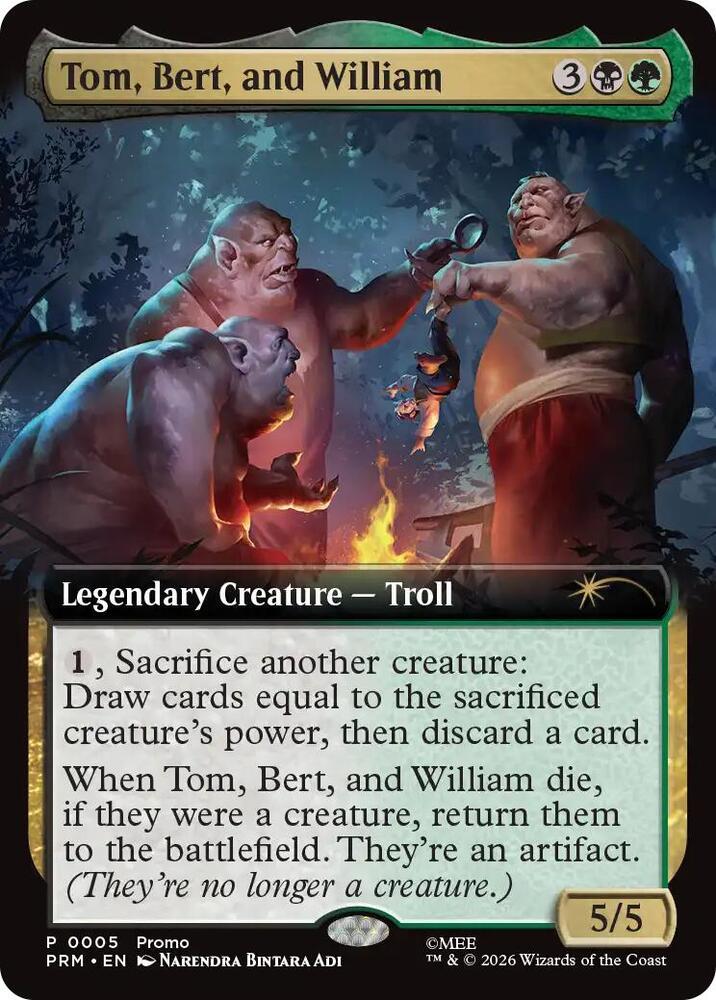 Tom, Bert, and William (Extended Art) — The Hobbit
