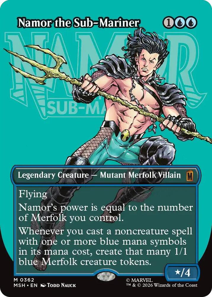 Namor the Sub-Mariner (Borderless) (0362) — Marvel Super Heroes