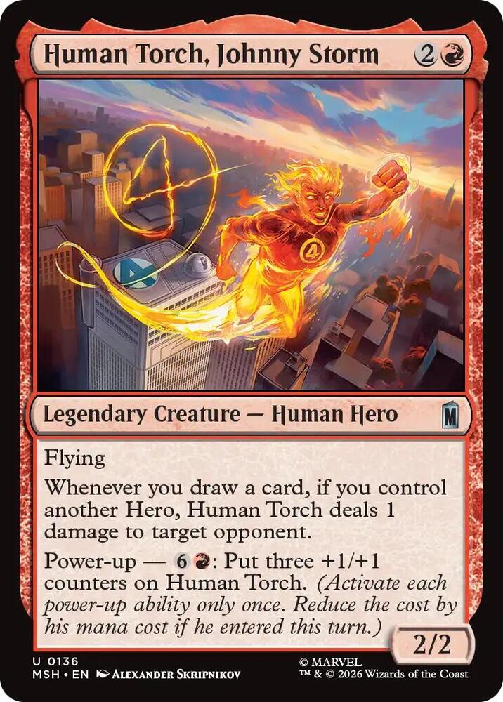 Human Torch, Johnny Storm — Marvel Super Heroes