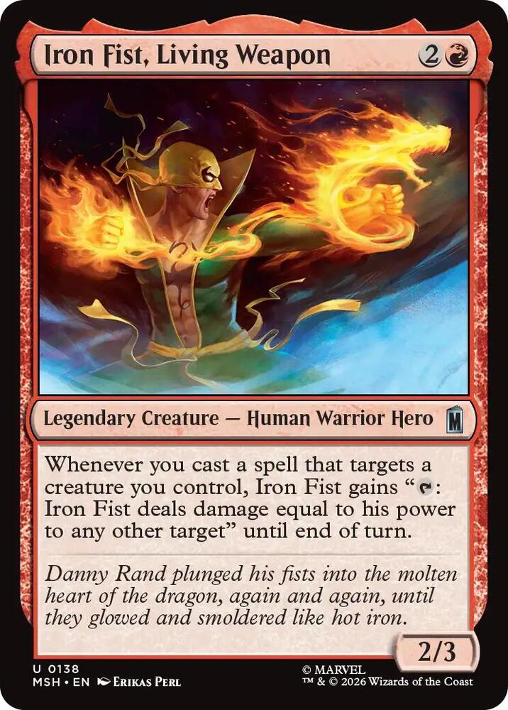 Iron Fist, Living Weapon — Marvel Super Heroes