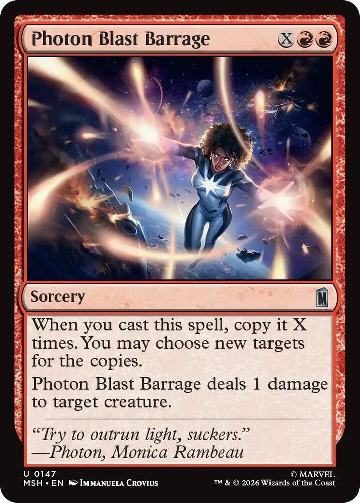 Photon Blast Barrage — Marvel Super Heroes