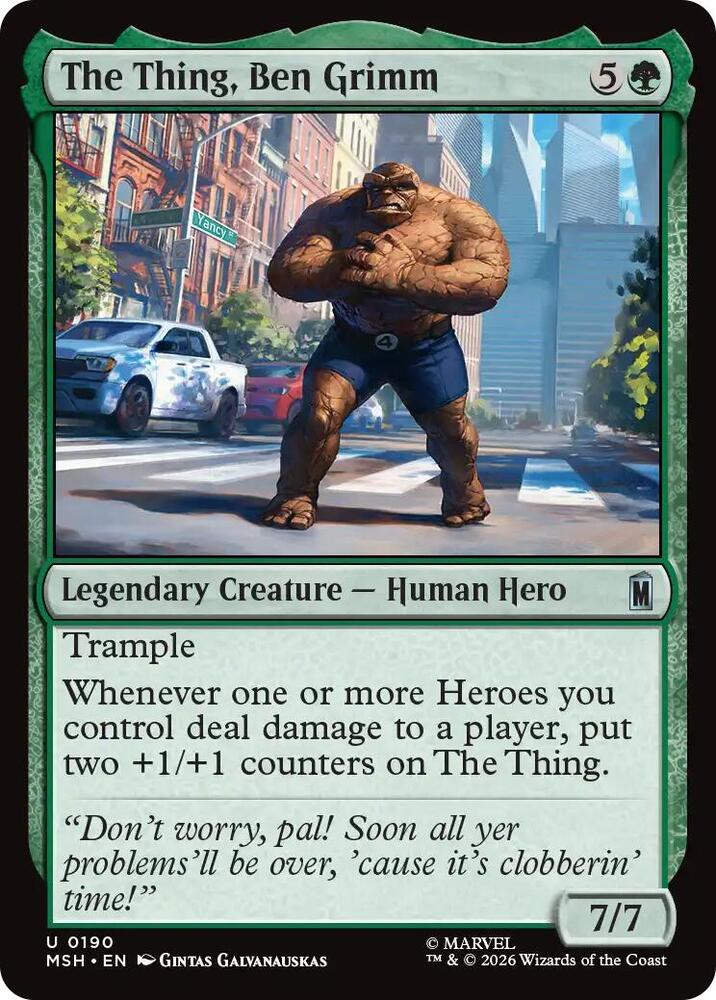 The Thing, Ben Grimm — Marvel Super Heroes