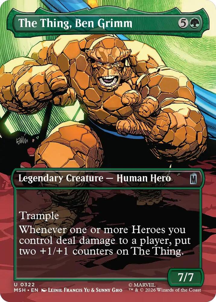 The Thing, Ben Grimm (Borderless) — Marvel Super Heroes