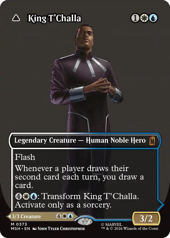 King T'Challa (Borderless) (0373) — Marvel Super Heroes