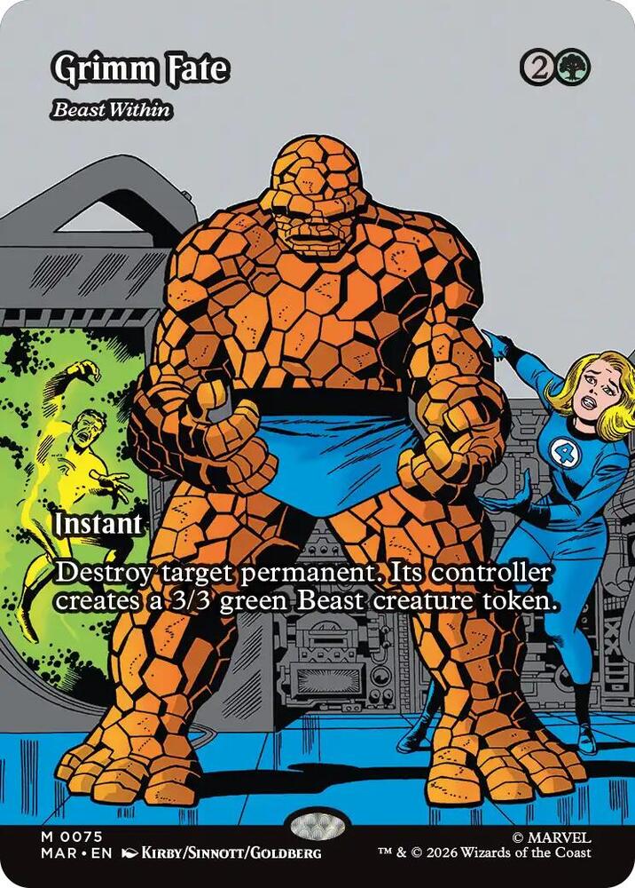 Grimm Fate - Beast Within (Borderless) — Marvel Universe Eternal-Legal