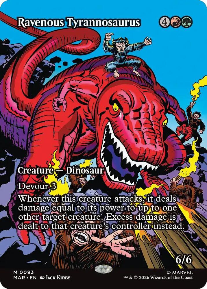 Ravenous Tyrannosaurus (Borderless) — Marvel Universe Eternal-Legal