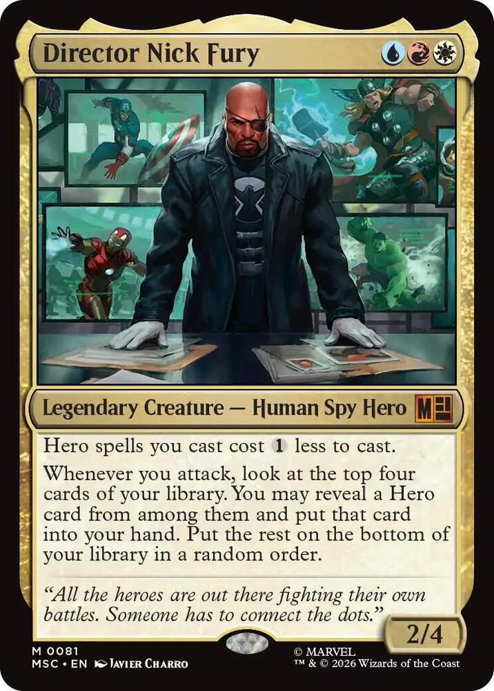 Director Nick Fury (Surge Foil) — Commander: Marvel Super Heroes