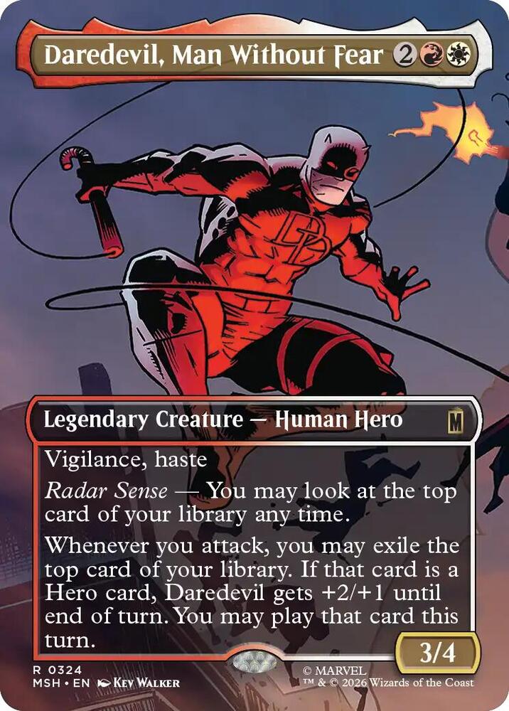 Daredevil, Man Without Fear (Borderless) (0324) — Marvel Super Heroes