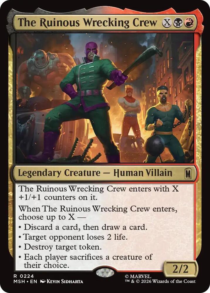 The Ruinous Wrecking Crew — Marvel Super Heroes