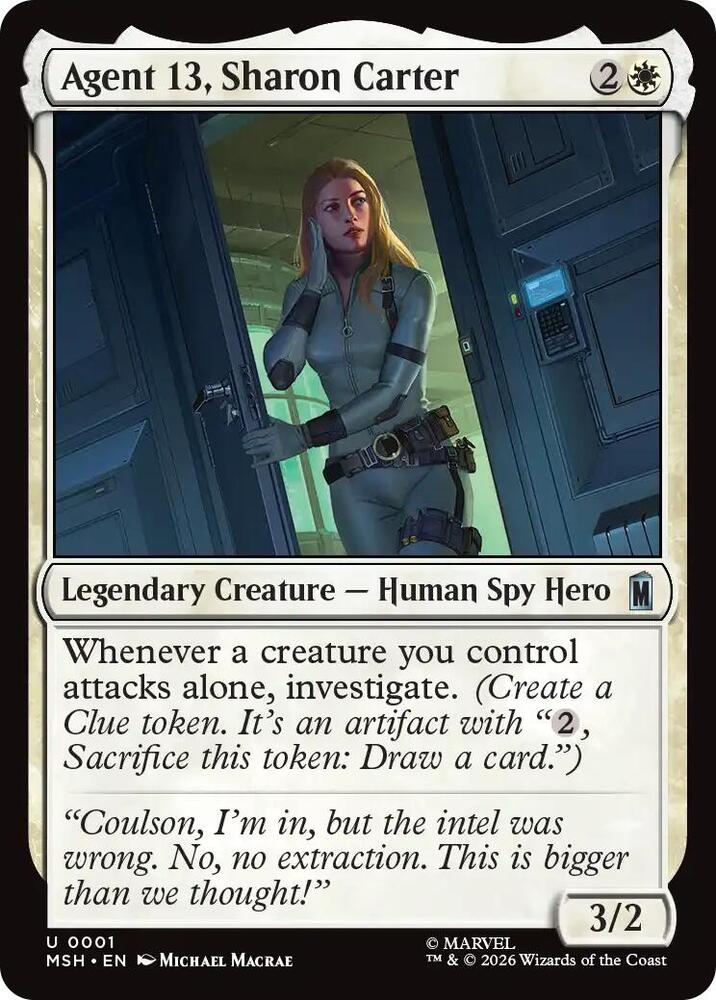 Agent 13, Sharon Carter — Marvel Super Heroes
