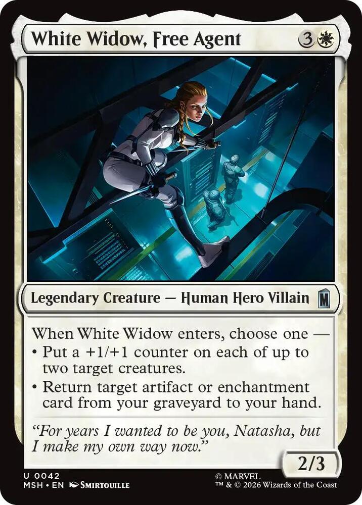White Widow, Free Agent — Marvel Super Heroes