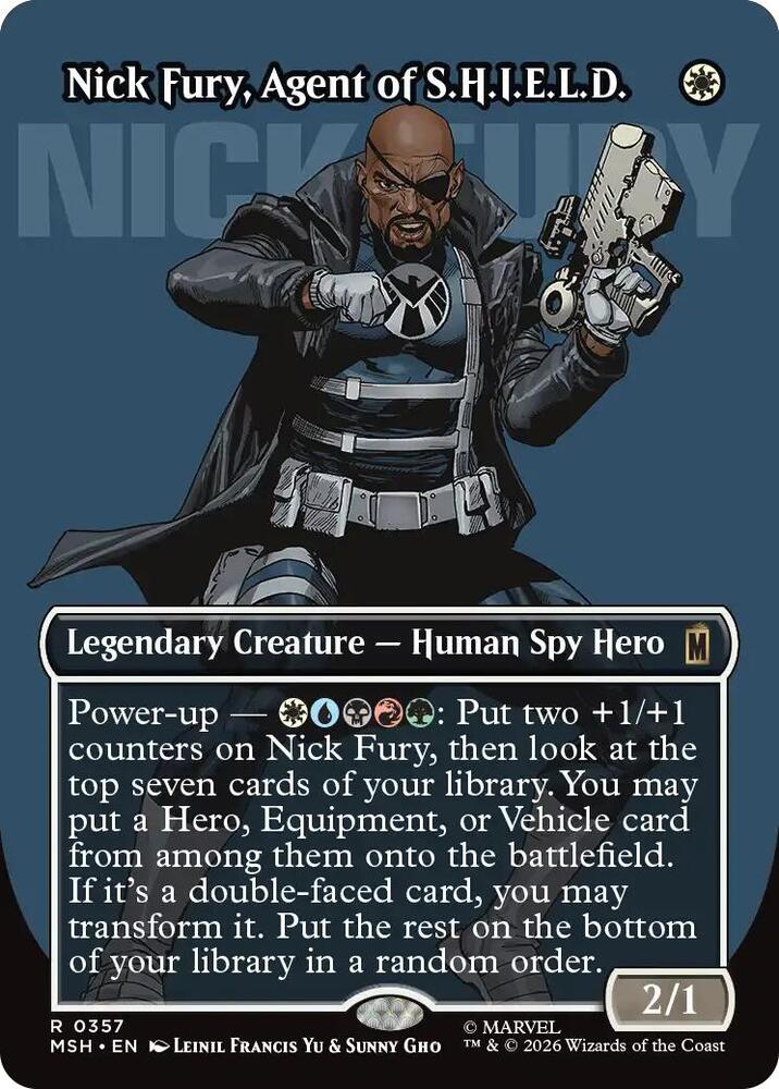 Nick Fury, Agent of S.H.I.E.L.D. (Borderless) (0357) — Marvel Super Heroes