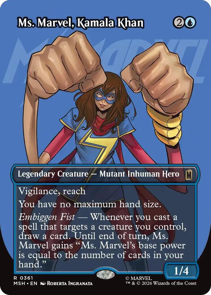 Ms. Marvel, Kamala Khan (Borderless) — Marvel Super Heroes