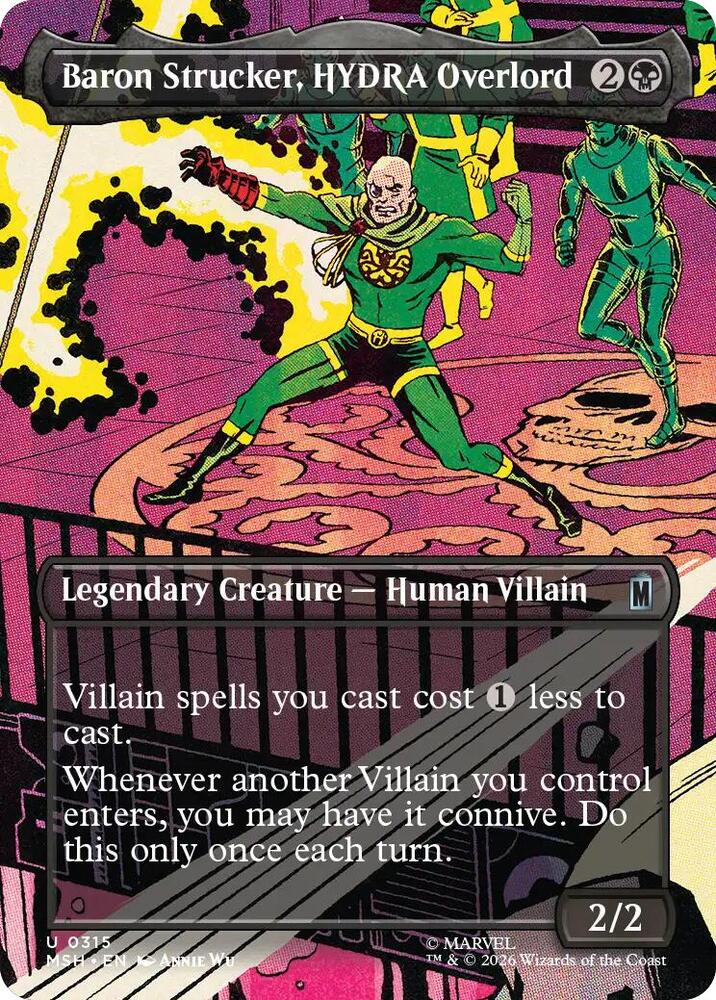 Baron Strucker, HYDRA Overlord (Borderless) — Marvel Super Heroes