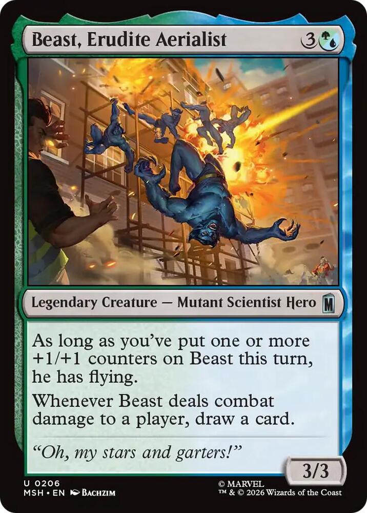 Beast, Erudite Aerialist — Marvel Super Heroes