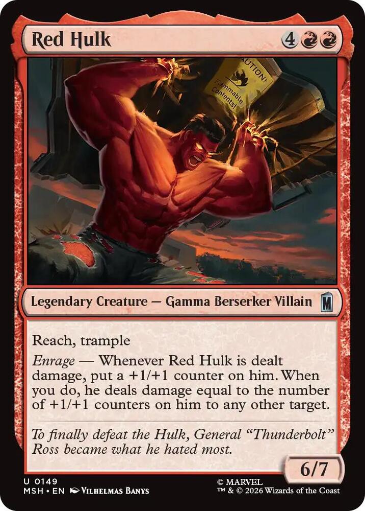 Red Hulk — Marvel Super Heroes
