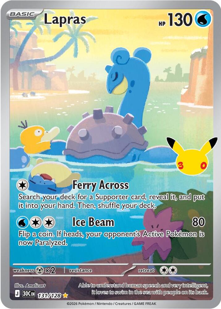 Lapras - 131/128 — ME: 30th Celebration